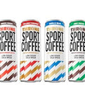 Throne SPORT COFFEE Cold Brew Coffee Variety Pack, Vanilla Bean, Sea Salt Caramel, Mint Mocha & Mocha Cocoa, Ready-to-Drink Coffee, 150mg Natural Caffeine per Can, Dairy Free, 50 Calories, 6ct/11oz