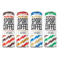 Throne SPORT COFFEE Cold Brew Coffee Variety Pack, Vanilla Bean, Sea Salt Caramel, Mint Mocha & Mocha Cocoa, Ready-to-Drink Coffee, 150mg Natural Caffeine per Can, Dairy Free, 50 Calories, 6ct/11oz
