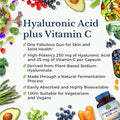 Vitalitown Magnesium + Hyaluronic Acid Bundle Magnesium Complex (Item 1) and Hyaluronic Acid Plus Vitamin C (Item 2) 120 Magnesium Capsules and 90 Hyaluronic Acid Capsules