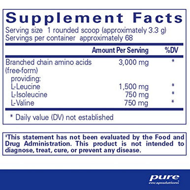 Pure Encapsulations BCAA Powder 227 gms