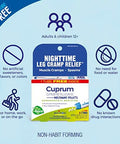 Boiron Cuprum Metallicum 6C Homeopathic Medicine For Nighttime Leg Cramp Relief Muscle Cramps And Spasms 3 Count (240 Pellets)