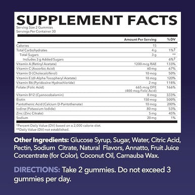 Multivitamin Gummies For Adults Daily Gummy With Vitamin C D And Zinc For Men And Women 60 Count Glp1 Nutritional Support For Optimal Health And Wellness 1 Month Supply Mixed Berry Flavor