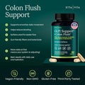 Etta Vita Colon Cleanse Glp-1 Supplement Weight Loss & Energy - Appetite Suppressant & Fat Burner For Women And Men With Berberine Yerba Mate Psyllium Husk Senna Leaf Lemon Black Garlic - Digestive Broom