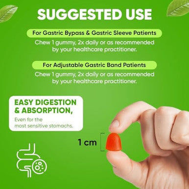Barislim Bariatric Chewable Multivitamin Gummies - Specially Formulated Gummy Vitamin For Patients After Weight Loss Surgery - Easy To Digest & Great Tasting Fruit Flavors 2 Pack (180 Fruit Chews)