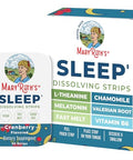Sleep Dissolving Strips By Maryruth'S L Theanine Chamomile Flower Melatonin 5Mg Valerian Root Vitamin B6 Sugar Free Cranberry Flavor Vegan Gluten Free Dairy Free 30 Count