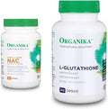 Organika Nac (N-Acetyl-L-Cysteine) 500Mg & L-Glutathione (Reduced) | Supports Antioxidant & Detox Levels, Immune System Support & Liver Support