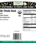 Frontier Co-Op Organic Powder Milk Thistle Seed 1Lb