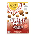 Simple Mills Cinnamon Burst Sweet Mmms Baked Sweet Snacks, Bite-Sized Gluten Free Cinnamon Snacks Sweetened with Coconut Sugar, Light and Airy Crispy Texture, 1 Pack, 4 oz