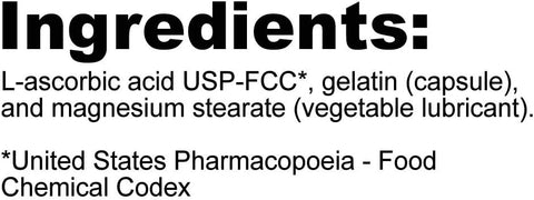 Nutribiotic - Vitamin C 1000 Mg Capsules 500 Count Essential Immune Antioxidant & Collagen Support Supplement Pharmaceutical Grade L-Ascorbic Acid 1000 Mg Per Serving Gluten & Gmo