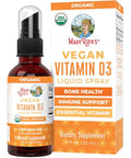 Maryruth'S Maryruth Organics Vitamin D Usda Organic Vit D3 Liquid Sugar Free Liquid Vit D Spray Immune Support For Adults & Kids Bone Health Vegan Gluten Free Non-Gmo 30 Servings
