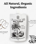 Coconut Essentials - Organic Coconut Oil for Coffee, Cold-Pressed, MCT Oil for Weight Loss, Brain & Digestive Health, Keto-Friendly, Natural Slim, 1 Pouch, 7 fl oz