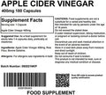 Apple Cider Vinegar 400mg 180 Capsules - High Strength Supplement UK Made. Pharmaceutical Grade - Appetite Suppressant, Diet, Blood Sugar
