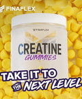 Finaflex Creatine Gummies 120 Gummies Lemon Burst Flavor Promotes Muscular Strength Size & Performance 5G Of Creatine Monohydrate Per Serving 30 Servings