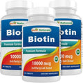Best Naturals Biotin (Also Called Vitamin B7) 10000 Mcg 365 Tablets (365 Count (Pack Of 1))
