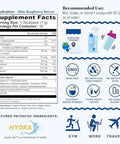Vitauthority Hydration Electrolyte Powder Packets Blend Magnesium Calcium Sodium Potassium Coconut Water + Vitamin C & B12 Sugar-, Vegan, Non-Gmo, Energy & Immune Support, 18 Servings Blue Raspberry Flavor