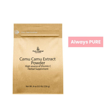 PURE ORIGINAL INGREDIENTS Camu Camu Powder (8Oz), Source Of Vitamin C, Brazilian Superfood