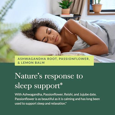 Gaia Herbs Organic Sleep Gummies Sleep Support Ashwagandha Organic Reishi Mushroom Passionflower Usda Organic Nongmo Gluten Vegan 40 Count