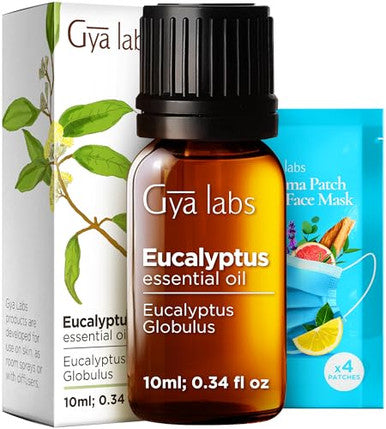 Gya Labs Frankincense Oil For Skin & Eucalyptus Essential Oil For Diffuser Set - Aromatherapy Grade Essential Oils Set - 2X0.34 Fl Oz - Gya Labs