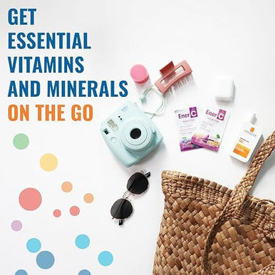 Enerc Sugar Multivitamin Drink Mix Vitamin Powder For Water Electrolytes Powder No Sugar Hydration Boost Packets Zero Sugar Vitamin C & B12 Supplement Liquid Mix Mixed Berry 60 Count