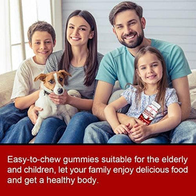 Calcium, Magnesium, Zinc & Vitamin D Gummies - 2 Pack Vitamins For Women, Men & Kids Calcium Supplements For Strong Healthy Bones, Zinc Gummies, Gluten-Free, Vegan - 120 Count