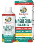 Liquid Magnesium Supplement By Maryruth'S Magnesium Complex With Magnesium Glycerophosphate Magnesium Bisglycinate Taurate Malate Ages 4 Cognitive Function Bone Health Vegan 30Oz