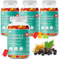 Bio Vitalica Sea Moss Gummies Elderberry Biovitalica Vitamin C D + Zinc Irish Seamoss Vegan Gummy With Sea Moss Gel & Powder For Immunity Detox For Adults And Kids (3Packs)