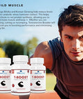 OPALFITNESS Testosterone and Libido Booster for Men by Opal Fitness Anabolic Male Enhancing Vegan Capsules - Maca Root Ginkgo Biloba Korean Ginseng Reduce Stress and Cortisol Produced in UK 120 Capsules
