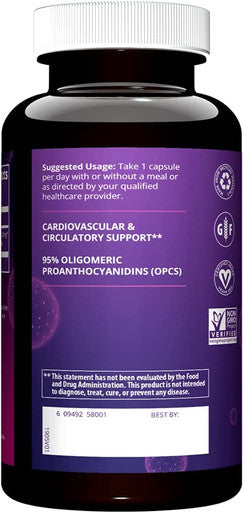 MRM - Grape Seed Extract 120mg (114mg OPCs) 100 Vcaps