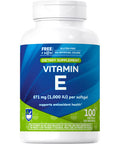 Rite Aid Natural Vitamin E Softgels 671 Mg, 100 Count, Antioxidant And Immune Support, Healthy Brain Function