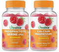 Lifeable Phosphatidylserine (Ps) + Calcium Magnesium Gummies Bundle Great Tasting Vitamin Supplement Gluten Gmo Chewable Gummy