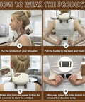 Lideeya 4D Wireless Neck And Shoulder Massager Bionic Hands Deep Tissue Shiatsu Neck Massager With 3 Relaxation Modes Portable Electric Kneading Massager For Home Office Holiday
