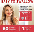 Iron Supplement for Women and Men with Vitamins C B6 B12 and Folate+Vitalibre Womens Probiotics 100 Billion CFU 15 Strains w/Prebiotic Cranberry Vitamin B6 and VC
