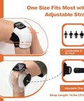 Deity Knee Massager Smart With Heat Vibration 3D Massage Red Light 4-In-1 Cordless Portable Knee Massager With Led Large Screen s For Grandma & Grandpa