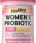 Vitalibre Probiotics For Women 100 Billion Cfu 15 Strains 30 Capsules And 120 Capsules Magnesium Citrate 420Mg With Vitamin D3 & B6