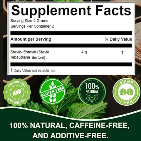 Hanan Stevia (Estevia) Loose Leaf Herbs 9 g Natural Dried Stevia Leaves Rebaudiana Plant Leaves from Peru Tea Sweetener