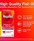 Megared Advanced 6X Absorption Softgels Omega3 Fish Oil Supplement 800Mg (80 Count In A Box) Epa Dha Fish Oil Supports Heart Brain Joints & Eyes
