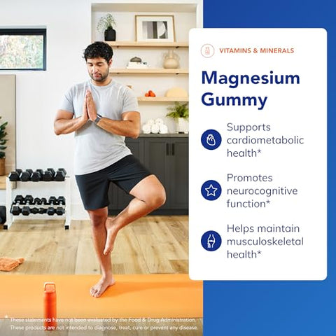 Pure Encapsulations Magnesium Gummy - Magnesium Citrate - Supports Heart Health & Relaxation - For Children & Adults - Vegan & 0.5G Sugar Per Gummy 60 Gummies