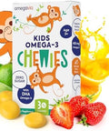Omegavia Omega 3 Gummies Ultrahigh Dha Chewable Gel Gummy Omega 3 For Kids Supports Brain & Eye Health Sugar Natural Fruit Flavor Kids Omega 3 Fish Oil Gummies (30 Count)