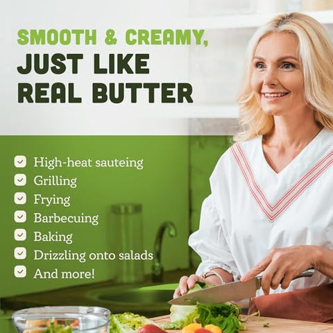 AVA JANE'S KITCHEN - Extra Virgin Avocado Oil - 100% Cold Pressed, Natural, & Unrefined - 480Ã‚Â°F High Smoke Point, Rich in Potassium & Vitamins - Creamy & Buttery Taste - 2 Bottle Pack, 8.4 fl oz each