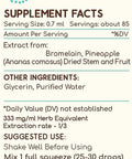 Bromelain B60 Alcohol-Free Herbal Extract Tincture, Super-Concentrated Wildcrafted Bromelain, Pineapple (Ananas comosus) (2 fl oz)
