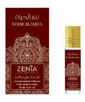 Zenia Noor Al Haya Perfume Oil Roll-On 6Ml / 0.2Oz Long Lasting Alcohol-Free Fresh Floral Musk Fragrance Oil With Citrus Jasmine Aloe Vera & Oud