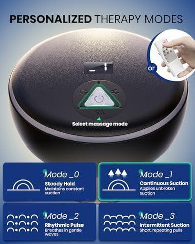 Eurpmask Choose The Color Of Europe Electric Cupping Kit For Massage Therapy With Remote Controller - 32 Levels Of Adjustable Suction & Heat Portable Cupping Therapy Set For Back Pain Relief Neck Muscle Soreness