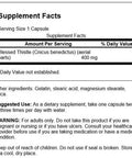 Swanson Full Spectrum Blessed Thistle 400 Milligrams 90 Capsules (4 Pack)