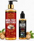 SubSugar Pure Monk Fruit Sweetener Home & Travel Bundle ÃƒÂ¢Ã¢â€šÂ¬Ã¢â‚¬Å“ 250ml Liquid Monk Fruit Drops + 30ml Travel Size ÃƒÂ¢Ã¢â€šÂ¬Ã¢â‚¬Å“ No Erythritol, Zero Sugar, Keto Friendly