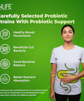 Inlife Prebiotic And Probiotic Supplement For Gut Health Lactobacillus Bacteria Probiotics For Women Men 60 Capsules