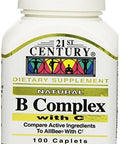 21St Century B Complex With Vitamin C Tablets 100Count (3 Pack)