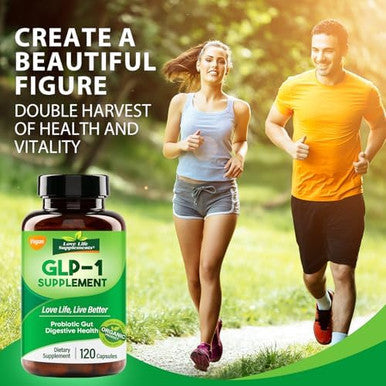 Glp-1 Supplement, Glp-Activate With Cfu Multi-Strain Probiotics + Prebiotics, Energy & Overall Health, Naturally Formulated For Gut, 120 Capsules