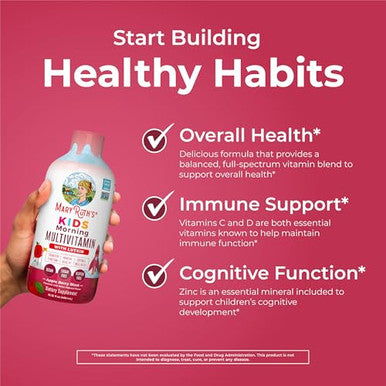 Maryruth's Liquid Morning Multivitamin For Kids 180 Servings 1522 Fl Oz