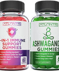 Atlantis Nutrition 8-In-1 Immune Support 60 Gummies + Ashwagandha 60 Gummies