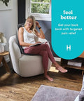 Homedics Shiatsu Massage Cushion With Soothing Heat Deep-Kneading Massage Targets Pressure Points All Over Back Soothing Heat Relax Overworked Muscles Release Tension Reduce Back Pain